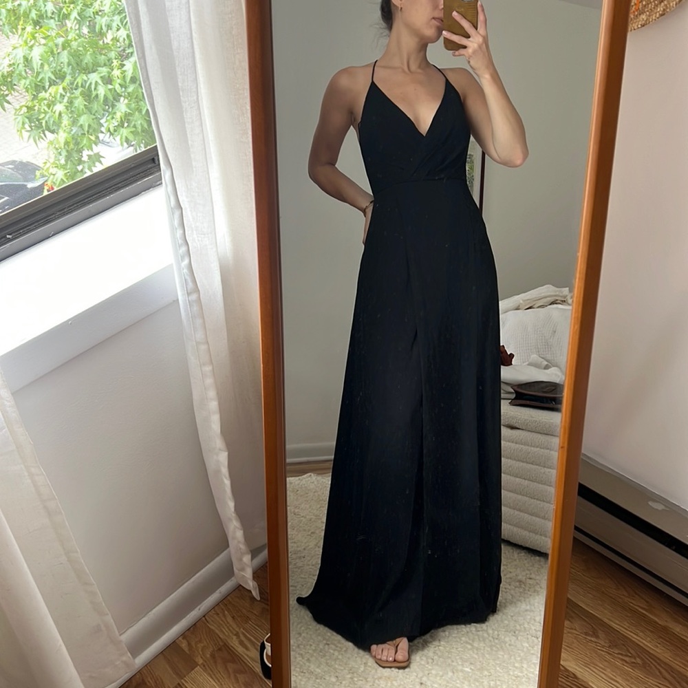 Black Jay Godfrey Gown, floor length for black tie wedding. Worn once